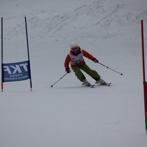 Školní závody ve sjezdu na lyžích