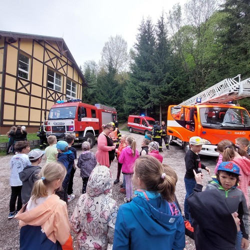 Preventivní akce - ukázka prace HZS ŠPindlerův Mlýn