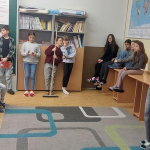 Vystoupení 5.třídy pro 1. a 2. třídu