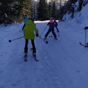 TV - 2. stupeň - první skialp + běh na lyžích