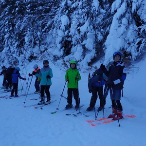 TV - 2. stupeň - první skialp + běh na lyžích