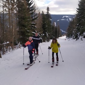 TV - 2. stupeň - první skialp + běh na lyžích