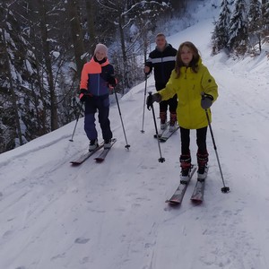 TV - 2. stupeň - první skialp + běh na lyžích