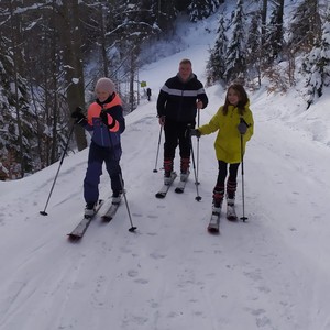 TV - 2. stupeň - první skialp + běh na lyžích