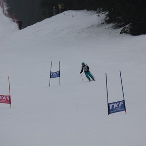 Školní závody ve sjezdu na lyžích