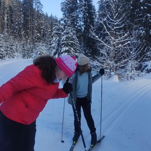TV - 2. stupeň - první skialp + běh na lyžích