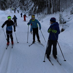 Družina na běžkách