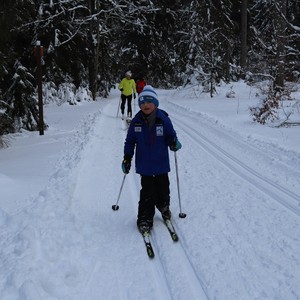 Družina na běžkách