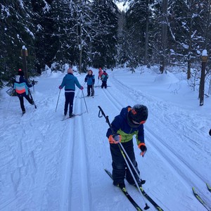 Družina na běžkách