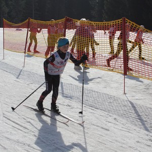Školní závody v běhu na lyžích