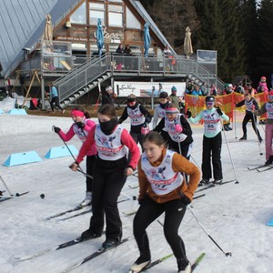 Školní závody v běhu na lyžích