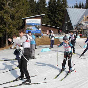 Školní závody v běhu na lyžích