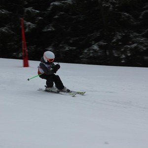 Školní závody ve sjezdovém lyžování