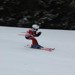 Školní závody ve sjezdovém lyžování