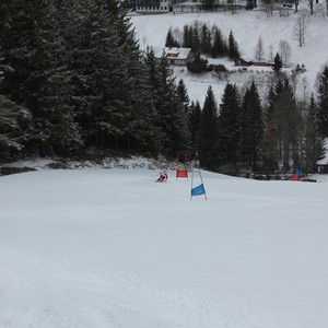 Školní závody ve sjezdovém lyžování