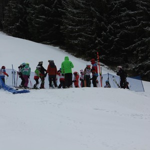 Školní závody ve sjezdovém lyžování