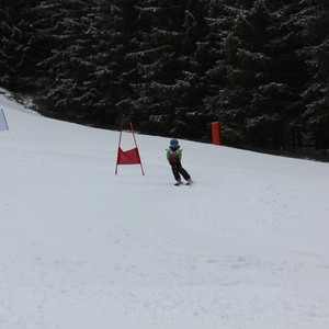 Školní závody ve sjezdovém lyžování