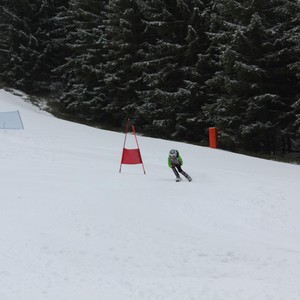 Školní závody ve sjezdovém lyžování
