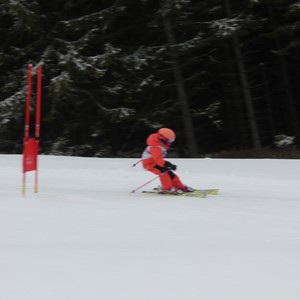 Školní závody ve sjezdovém lyžování