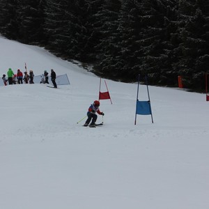 Školní závody ve sjezdovém lyžování