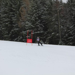 Školní závody ve sjezdovém lyžování