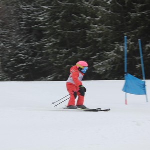 Školní závody ve sjezdovém lyžování