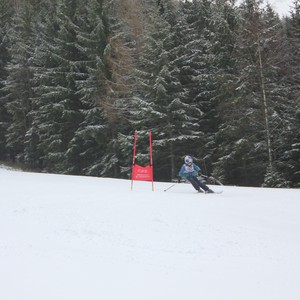 Školní závody ve sjezdovém lyžování