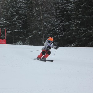 Školní závody ve sjezdovém lyžování