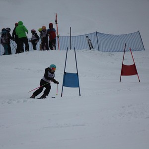 Školní závody ve sjezdovém lyžování