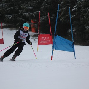 Školní závody ve sjezdovém lyžování