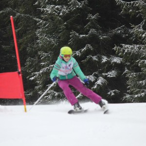 Školní závody ve sjezdovém lyžování