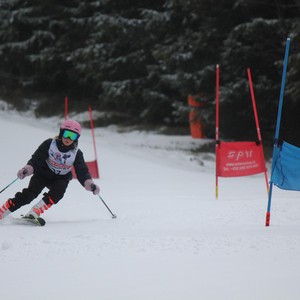Školní závody ve sjezdovém lyžování