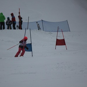 Školní závody ve sjezdovém lyžování