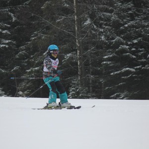 Školní závody ve sjezdovém lyžování