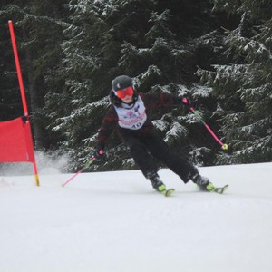 Školní závody ve sjezdovém lyžování