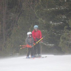 Školní závody ve sjezdovém lyžování