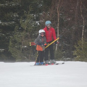 Školní závody ve sjezdovém lyžování