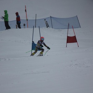 Školní závody ve sjezdovém lyžování