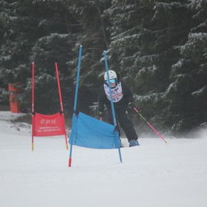 Školní závody ve sjezdovém lyžování