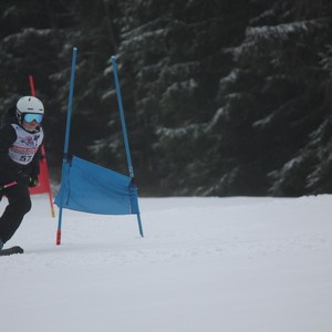 Školní závody ve sjezdovém lyžování