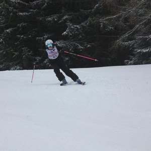 Školní závody ve sjezdovém lyžování