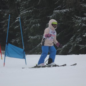 Školní závody ve sjezdovém lyžování