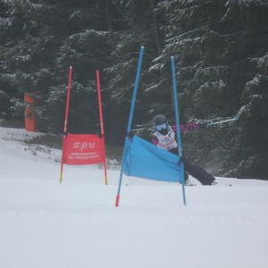 Školní závody ve sjezdovém lyžování