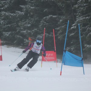 Školní závody ve sjezdovém lyžování