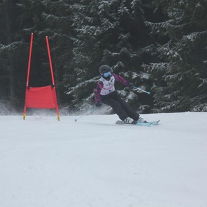 Školní závody ve sjezdovém lyžování