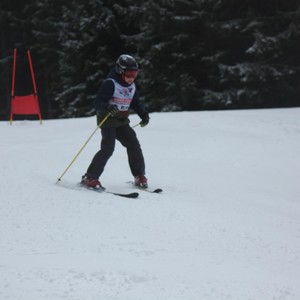 Školní závody ve sjezdovém lyžování