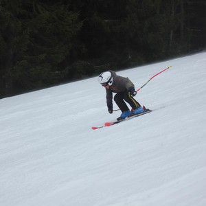 Školní závody ve sjezdovém lyžování