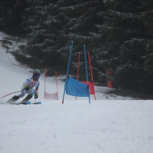 Školní závody ve sjezdovém lyžování
