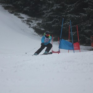 Školní závody ve sjezdovém lyžování