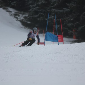 Školní závody ve sjezdovém lyžování